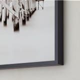 "The Full Length of Waves" - Art Print in Seagull by Matthew Koehnemann - Frame Close-up