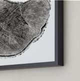 "Tree Rings pt. 1" - Art Print in Black by Mackenzie Darrach - Frame Close-up