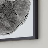 "Tree Rings pt. 1" - Art Print in Black by Mackenzie Darrach - Frame Close-up