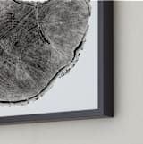 "Tree Rings pt. 1" - Art Print in Black by Mackenzie Darrach - Frame Close-up