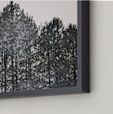 "Pines" - Art Print in Porcelain White by K.Short - Frame Close-up