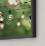 "String of Lights" - Art Print in Leaf Green by L. Daniel - Frame Close-up