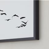 "Landing" - Art Print in Black & White by Neeta Sawhney - Frame Close-up