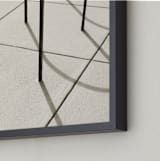 "Curves and Lines" - Art Print in Sepia by Megan Monismith - Frame Close-up