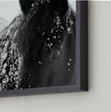 "A Shadow In A Storm" - Art Print in Black and White by Leslie Le Coq - Frame Close-up