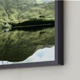 "Green Reflections Connemara Ireland" - Art Print in moss green by Eva Marion - Frame Close-up