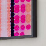"Still Not Scared" - Art Print in Magenta by HAPI ART - Frame Close-up