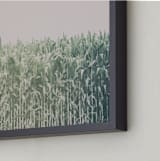 "Corn Field" - Art Print in muted green by Alexis Arnold - Frame Close-up