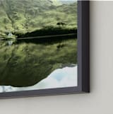 "Green Reflections Connemara Ireland" - Art Print in moss green by Eva Marion - Frame Close-up