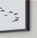 "Landing" - Art Print in Black & White by Neeta Sawhney - Frame Close-up