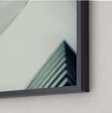 "MODERN ARCHITECTURE" - Art Print in dusty blue grey by Camera - Frame Close-up