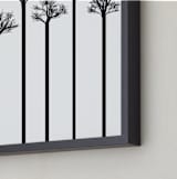 "Stand Tall" - Art Print in black on white by Leanne Friedberg - Frame Close-up