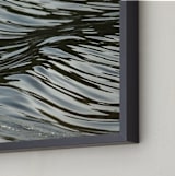 "Wave Forms" - Art Print in grey blue green by Sea and Sky - Frame Close-up