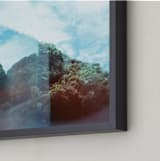 "Manuel Antonio Rocks" - Art Print in forest green by Meghan Quinn - Frame Close-up