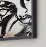 "Friends on the Farm" - Art Print in Blackened by Holly Royval - Frame Close-up