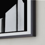 "Architecture Noir" - Art Print in deep black by Kaitie Bryant - Frame Close-up