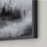 "Lost in the Fog" - Art Print in White Shades by A MAZ Design - Frame Close-up