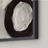 "Round and Round" - Art Print in Grey by Christiana Hudson - Frame Close-up