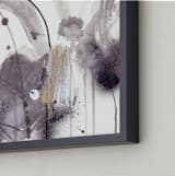 "Melt" - Art Print in Inky Black by ADRIENNE JACKSON - Frame Close-up