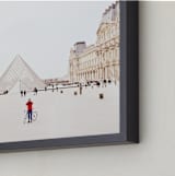 "Men in Red" - Art Print in Radiant Red by Kate Baird - Frame Close-up