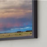 "Sweeping Skies" - Art Print in Blush and blue by Abby Ehntholt - Frame Close-up