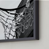 "Hoop Dreamin'" - Art Print in Analog by Jennifer Mckinnon Richman - Frame Close-up