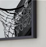 "Hoop Dreamin'" - Art Print in Analog by Jennifer Mckinnon Richman - Frame Close-up