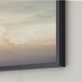 "Flying With Clouds" - Art Print in yellow by Qing Ji - Frame Close-up