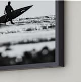 "Surf in Black and White" - Art Print in Shore by Kira Noel Oschipok - Frame Close-up
