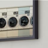 "at the laundromat" - Art Print in isabelline by Maja Cunningham - Frame Close-up