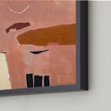 "HEMLOCK & HENNA" - Art Print in salmon by Keren Toledano - Frame Close-up