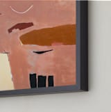 "HEMLOCK & HENNA" - Art Print in salmon by Keren Toledano - Frame Close-up