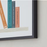 "Your Story" - Personalized Art Print in Pumpkin by Oma N. Ramkhelawan - Frame Close-up