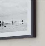 "The fishermen 1" - Art Print in black and white by Eliane Lamb - Frame Close-up