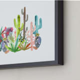 "Cactus Jungle" - Art Print in Jungle Fresh by Holly Royval - Frame Close-up