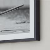 "Interval" - Art Print in black & white by Eliane Lamb - Frame Close-up