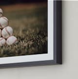"For The Big Game 1" - Art Print in Field by Janet Cruz - Frame Close-up
