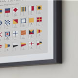 "maritime alphabet" - Art Print in Maritime by Kamala Nahas - Frame Close-up