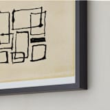 "Abtangular" - Art Print in Deep Ink by Sydney Newsom - Frame Close-up