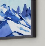 "Blue Mountain" - Art Print in frost by Jenny Partrite - Frame Close-up