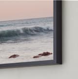 "Malibu View No.3" - Art Print in coastal blush by Kamala Nahas - Frame Close-up