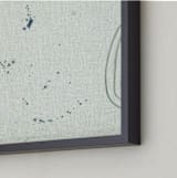 "Galaxy of Dreams" - Art Print in blue dream by Lauren Packard - Frame Close-up