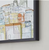 "Amalfi Coast" - Art Print in burnt sienna by R studio - Frame Close-up