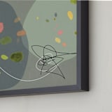 "Embedded Nature" - Art Print in Metal Ash by Amy Moen - Frame Close-up