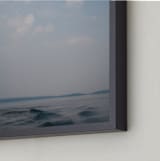 "Softness of the Storm" - Art Print in cloudy grey by Ardell McLennan - Frame Close-up