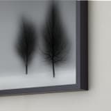 "a foggy NIGHT" - Art Print in foggy gray by Gail Schechter - Frame Close-up