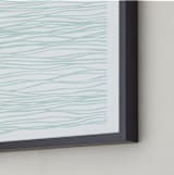 "Washed Waves " - Art Print in Sea Blue by Lisa Samartino Design - Frame Close-up