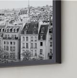 "Marais Rooftops" - Art Print in Grey by Caroline Mint - Frame Close-up