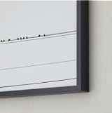 "have a seat" - Art Print in noir and blanche by Gail Schechter - Frame Close-up