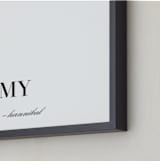 "This is My Design" - Art Print in Black  by Gray Star Design - Frame Close-up